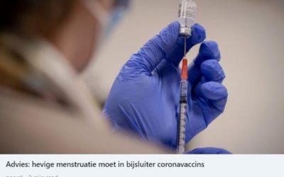 Menstruatiestoornissen door COVID-19 en vaccins
